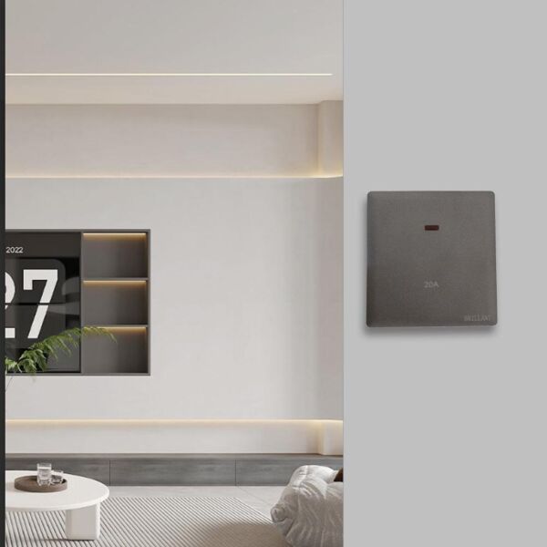 مفتاح سخان رمادي برلنت لايت