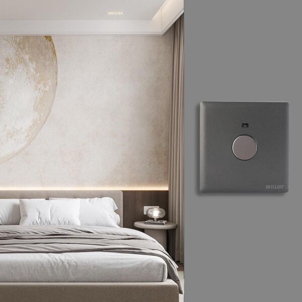 مفتاح حساس لمس برلنت لايت - رمادي