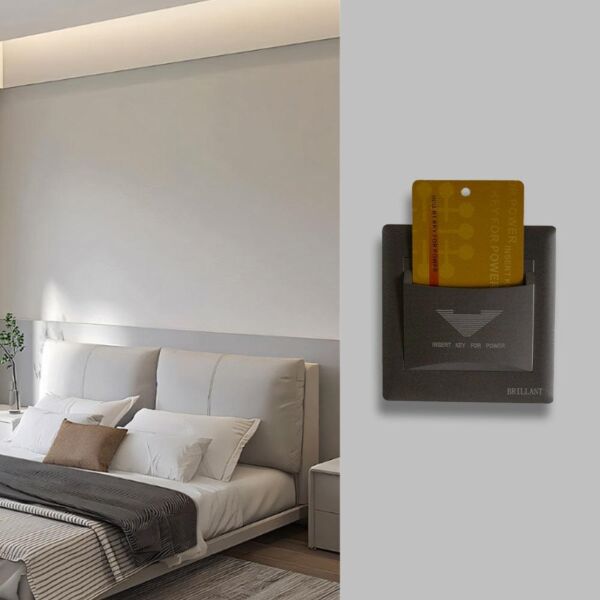 مفتاح كرت برلنت لايت - رمادي