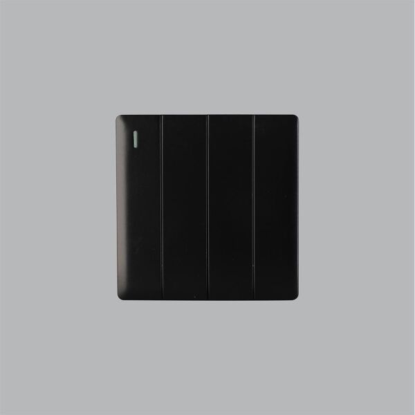 مفتاح كهرباء رباعي برلنت - اسود لايت