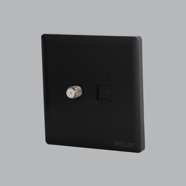 فيش دش مع شبكة برلنت لايت - اسود