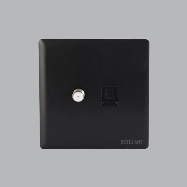 فيش دش مع شبكة برلنت لايت - اسود