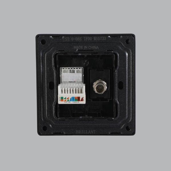 فيش دش مع شبكة برلنت لايت - اسود