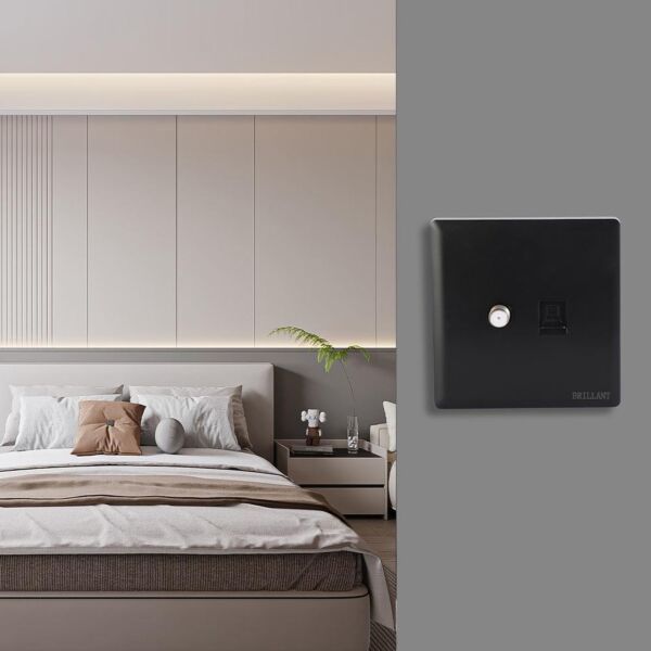 فيش دش مع شبكة برلنت لايت - اسود