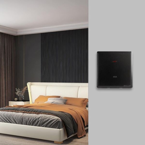 مفتاح مكيف 45A برلنت لايت - أسود