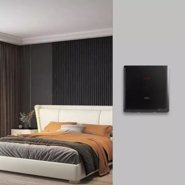 مفتاح مكيف 45A برلنت لايت - أسود