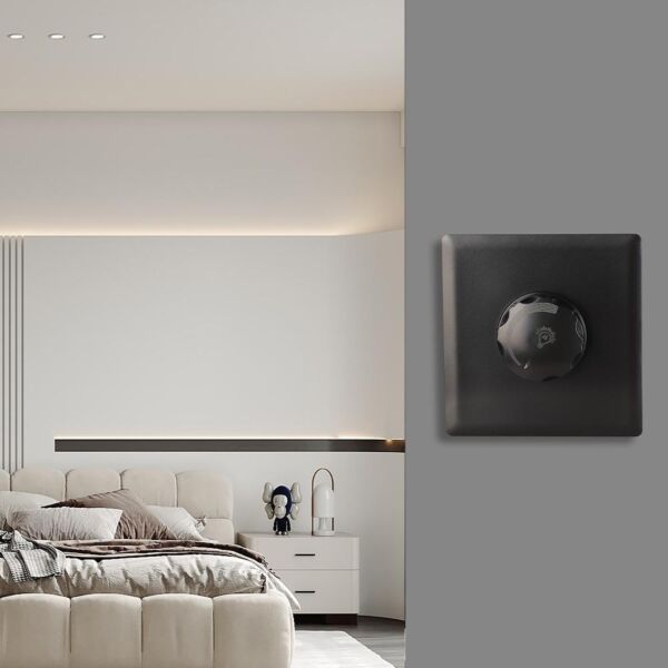 مفتاح ديمر 1000 واط برلنت لايت - أسود