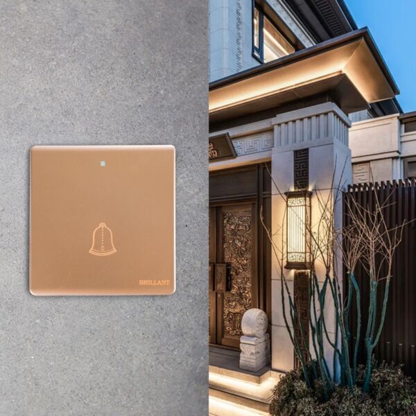 مفتاح جرس مودرن من برلنت - ذهبي