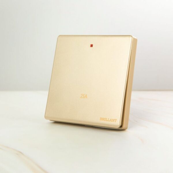 مفتاح سخان 25 أمبير مودرن من برلنت - ذهبي