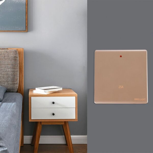 مفتاح سخان 25 أمبير مودرن من برلنت - ذهبي