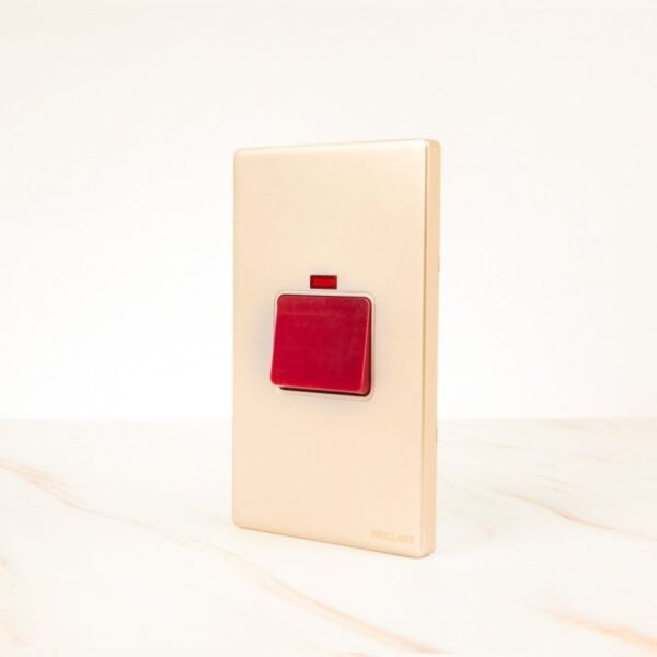 مفتاح مكيف 45 أمبير مودرن من برلنت - ذهبي