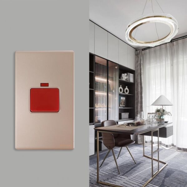 مفتاح مكيف 45 أمبير مودرن من برلنت - ذهبي