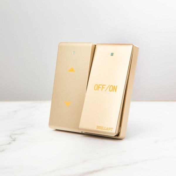 مفتاح كهرباء للنافذة مودرن من برلنت - ذهبي