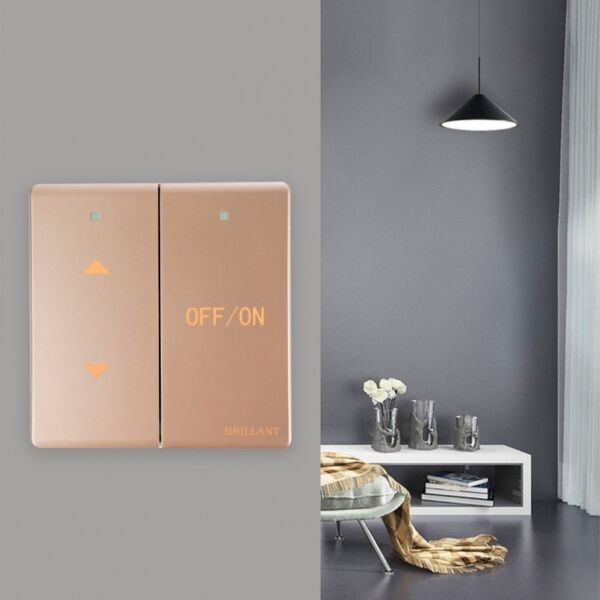 مفتاح كهرباء للنافذة مودرن من برلنت - ذهبي