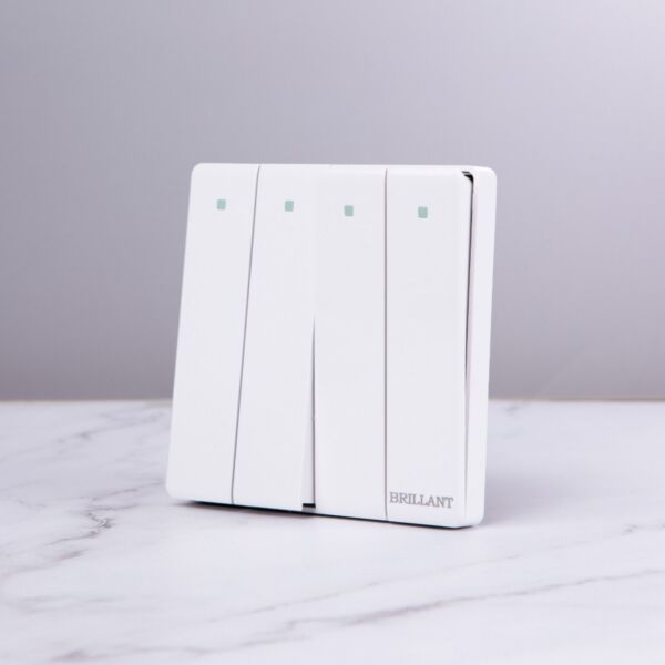 مفتاح رباعي مودرن من برلنت - ابيض