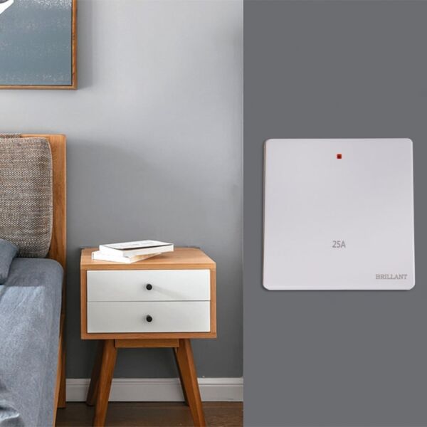 مفتاح سخان A25 مودرن من برلنت - ابيض