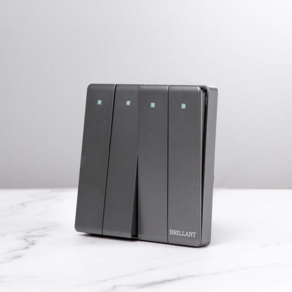 مفتاح رباعي مودرن من برلنت - رمادي