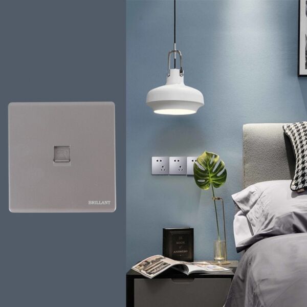 فيش تلفون مودرن من برلنت - رمادي