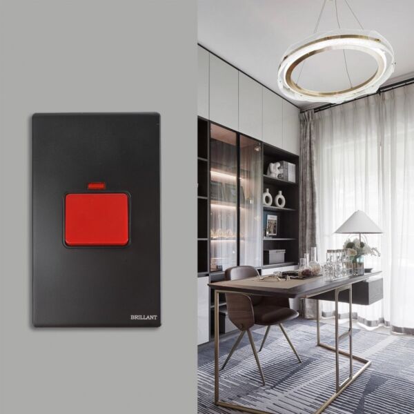 مفتاح مكيف 45 أمبير مودرن - اسود