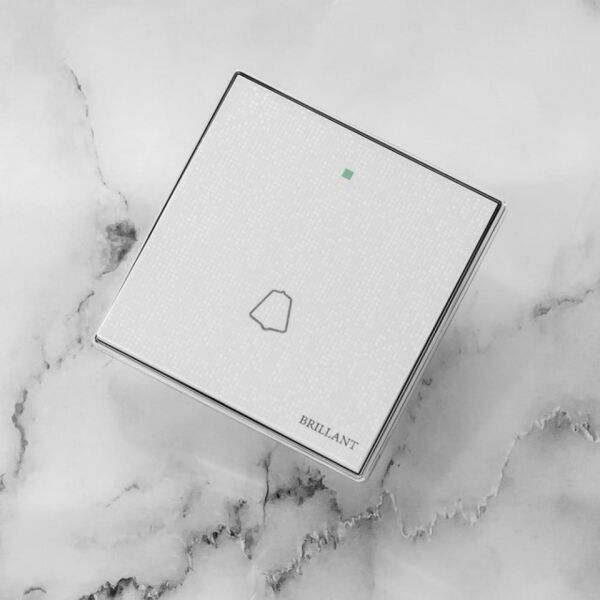 مفتاح جرس الباب من برلنت - أبيض لؤلؤي