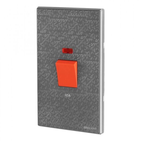 مفتاح مكيف 45 أمبير كبير من برلنت - رمادي