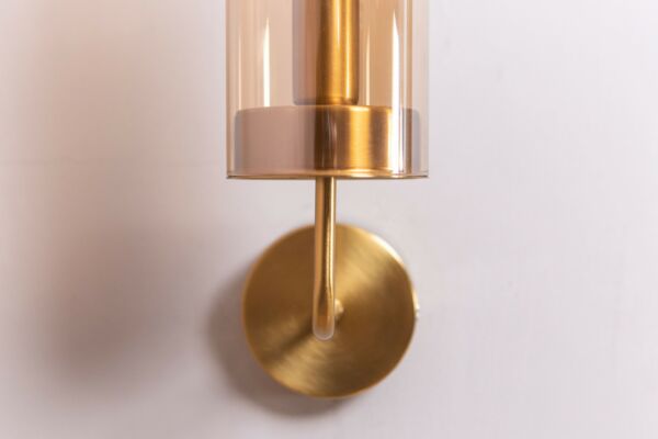 إضاءة جدارية مودرن لمبة واحدة زجاج إي 14