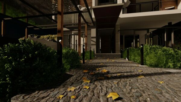 كشاف حديقة 3 واط مربع مشطوف 60 سم