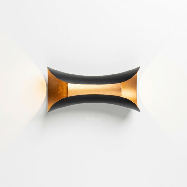 إضاءة جدارية سور لايتو اسود بذهبي