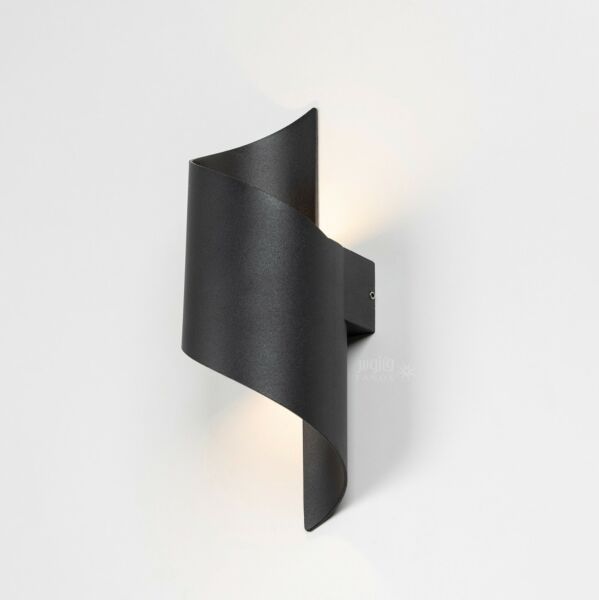 إضاءة جدارية سور حلزوني اطار اسود