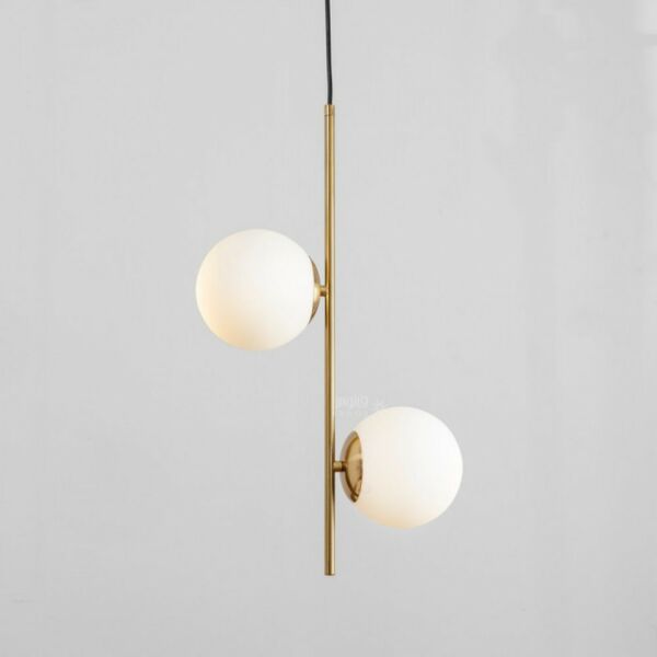 ثريا اورا مودرن طولية لمبتين دوائر ذهبي 