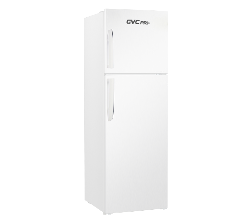 ثلاجة و فريزر علوي جي في سي برو - 252لتر - أبيض