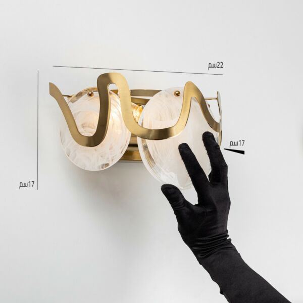 ابليك مودرن دوائر غيمك بحزام ذهبي