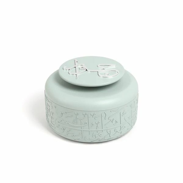 طقم حافظة طعام من جوار - اخضر وفضي