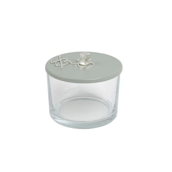 طقم تقديم مكسرات 3 قطع مع صينية من جوار - اخضر فاتح وفضي