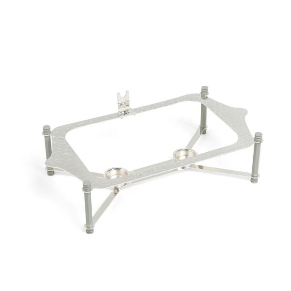 حافظة تقديم طعام وسط ستانليس من جوار - اخضر وفضي