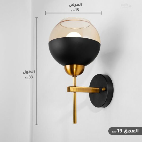 ابليك جداري تيكال اسود وذهبي