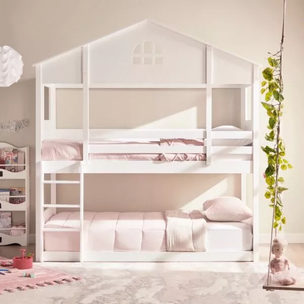 سرير طابقين هاربر هاوس 90x200 سم - ابيض
