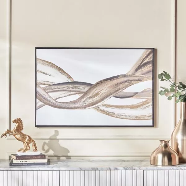 لوحة جدارية كانفاس مؤطرة من إنتانجلمنت - 90x60 سم