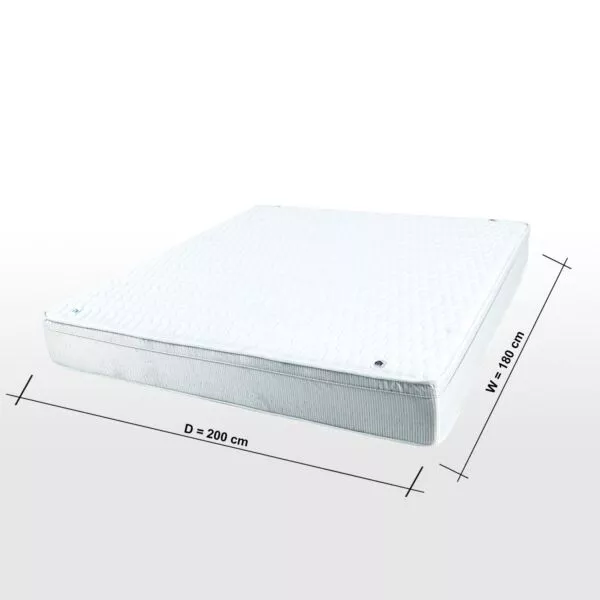 مرتبة كينج فيسكو بنوابض من دريم لاند 180x200 سم - أوف وايت