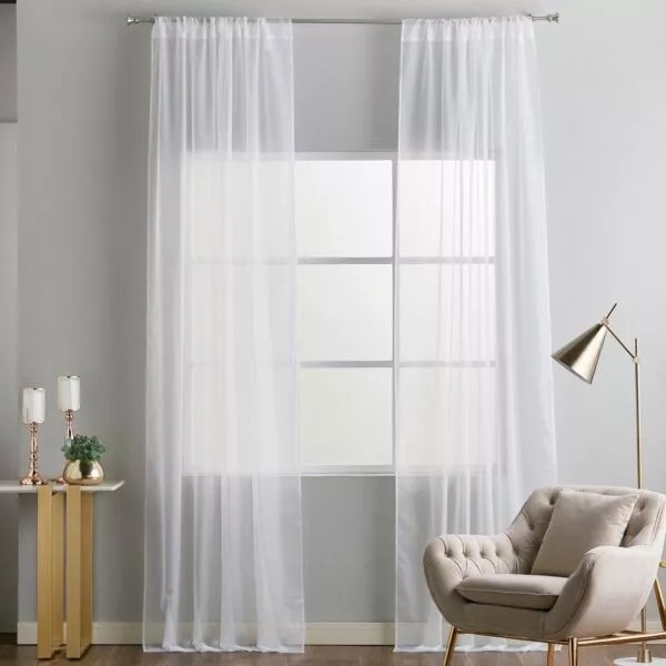 طقم ستائر قطعتين - ميا - 135x300 سم