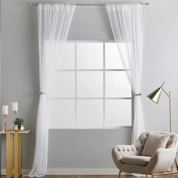 طقم ستائر قطعتين - ميا - 135x300 سم