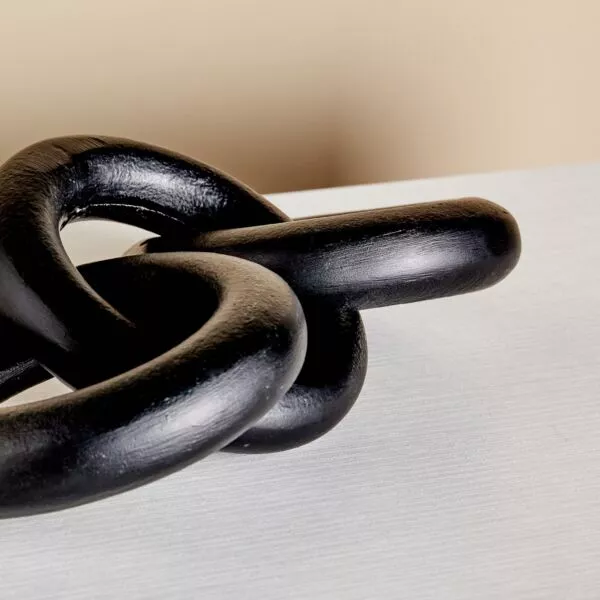 تحفة ديكور 3 حلقات تشاركول - اسود