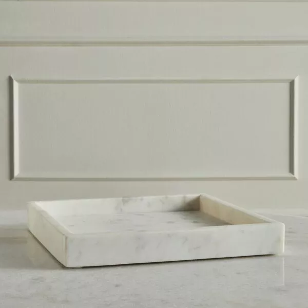 صينية ديكور فيرمونت 30x30x سم - ابيض