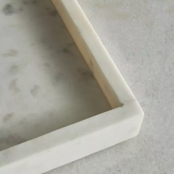 صينية ديكور فيرمونت 30x30x سم - ابيض