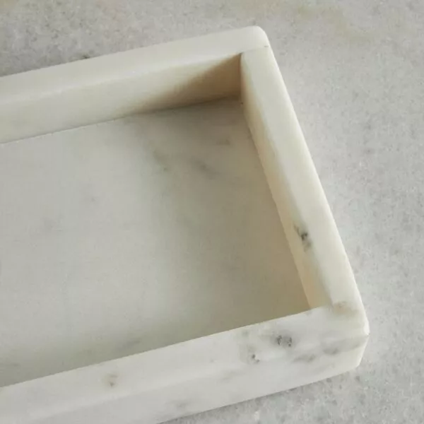 صينية ديكور فيرمونت 30x15 سم - ابيض