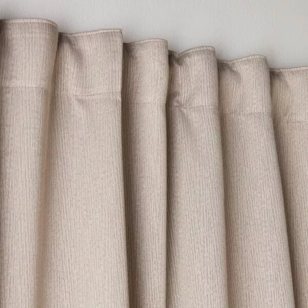 طقم ستائر قطعتين فيرمونت 135x300 سم - بيج