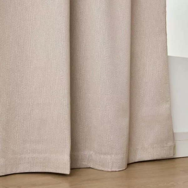 طقم ستائر قطعتين فيرمونت 135x300 سم - بيج