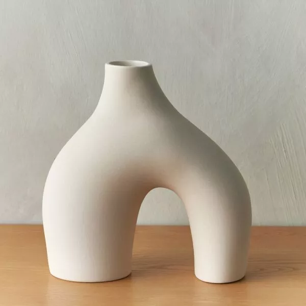 فازة سيراميك جوان - بيج
