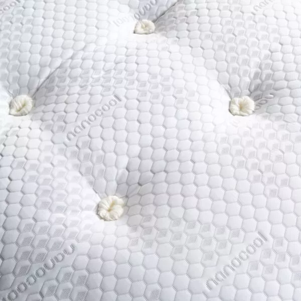 مرتبة فردية ميموري فوم فحم بليس 120x200 سم - ابيض