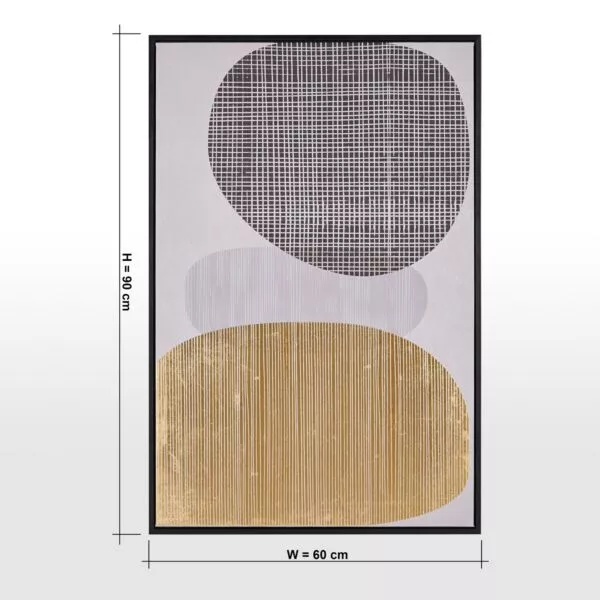 لوحة جدارية كانفاس بإطار روهو 60x90 سم - متعدد الالوان